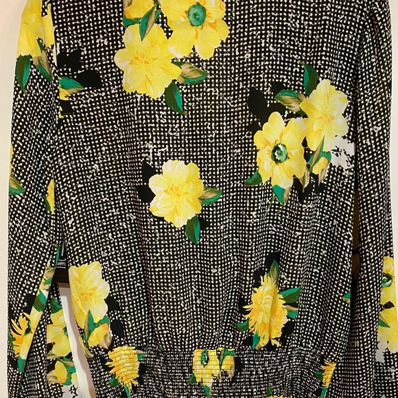 INC Black & Yellow Blouse - Picture 2 of 5